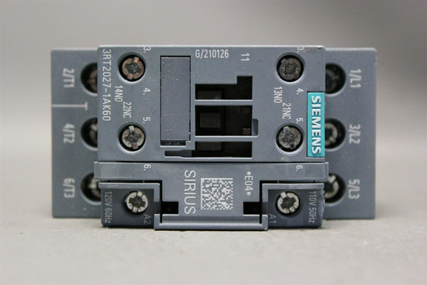 Unused SIEMENS SIRIUS POWER CONTACTOR 3RT2027-1AK60