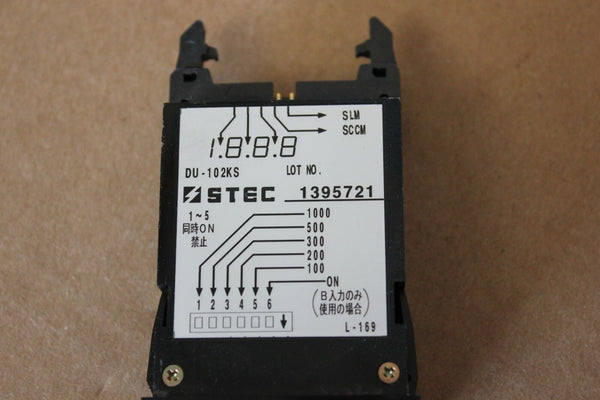 STEC Digital Mass Flow Controller Readout Panel Meter DU-102KS 