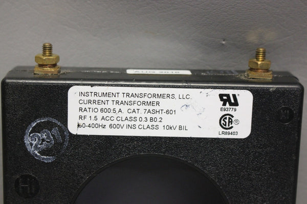 INSTRUMENT  TRANSFORMERS LLC CURRENT RRANSFORMER 50-400 HZ
