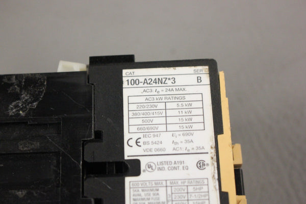 ALLEN BRADLEY RELAY 100-A24NZ*3 SER B