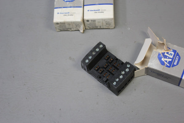 NEW LOT OF 3 ALLEN BRADLEY  RELAY SOCKETS  P/N: 700-HN102 B