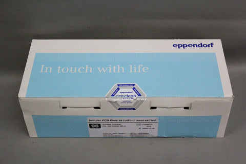 NEW BOX EPPENDORF TWIN TEC PCR PLATES 96 LOBIND SEMI SKIRTED 0030129504