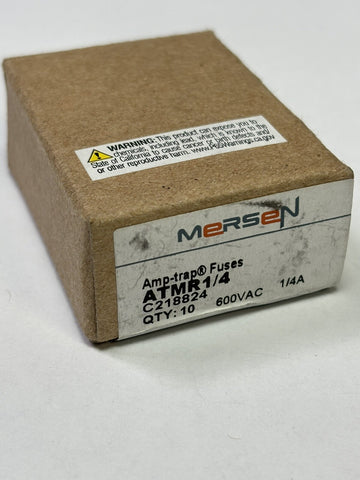10- Mersen Ferraz Shawmut  ATMR1/4 1/4A 600V TIME DELAY Fuse Class CC