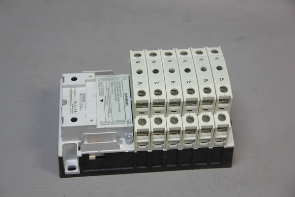 SIEMENS LIGHTING CONTACTOR 75LCC120A WITH 6 49LCPP2A MODULES
