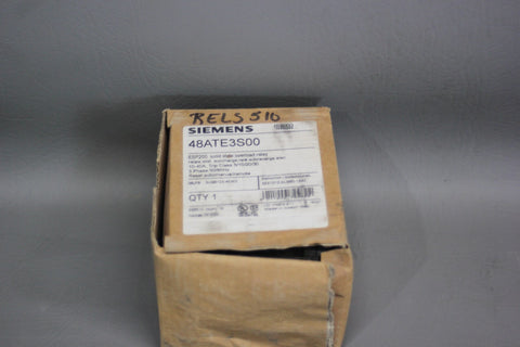 NEW SIEMENS SOLID STATE OVERLOAD RELAY 48ATE3S00 3UB8123-4EW2