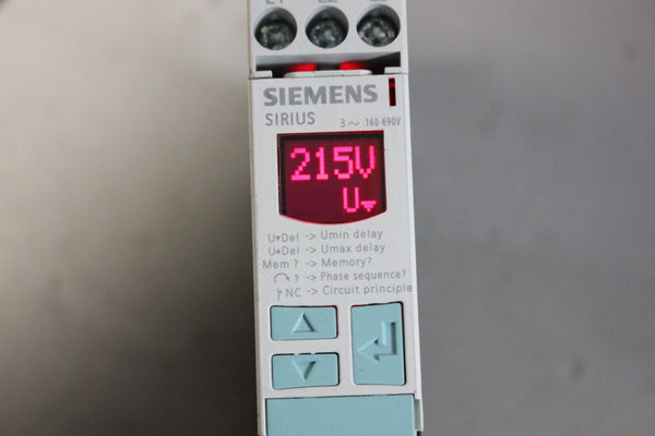 SIEMENS PHASE FAILURE & SEQUENCE MONITORING RELAY 3UG4616-1CR20
