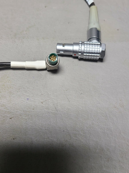 LEMO RIGHT ANGLE 3 PIN CONNECTOR CABLE ASSEMBLY FHG.0B