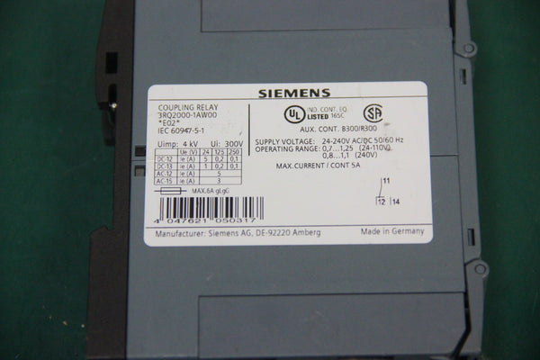 SIEMENS COUPLING RELAY 3RQ2000-1AW00
