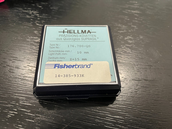 Helma/fisher  Flow Cell Quartz Light Path for Spectroscopy  QS 1.00