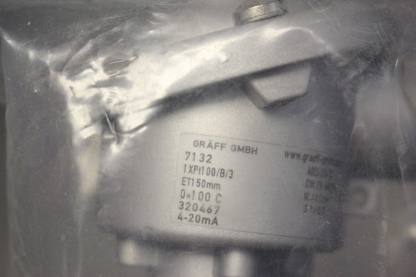 NEW GRAFF THERMOMETER TEMPERATURE SENSOR A003-204-20 IN ENCLOSURE