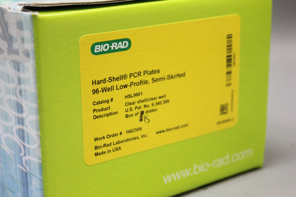 BIO-RAD HARD-SHELL PCR PLATES 96-WELL LOW PROFILE SEMI-SKIRTED HSL9601 15 PLATES