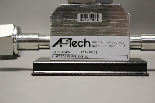 UNUSED APTECH STAINLESS MANUALLY OPERATED DIAPHRAGM VALVE AP3900SM FV8 FV8 00