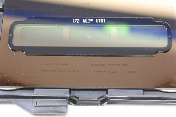 Ultratech Stepper UTS125B 72 MLI UT01 V008 UTS 125B 