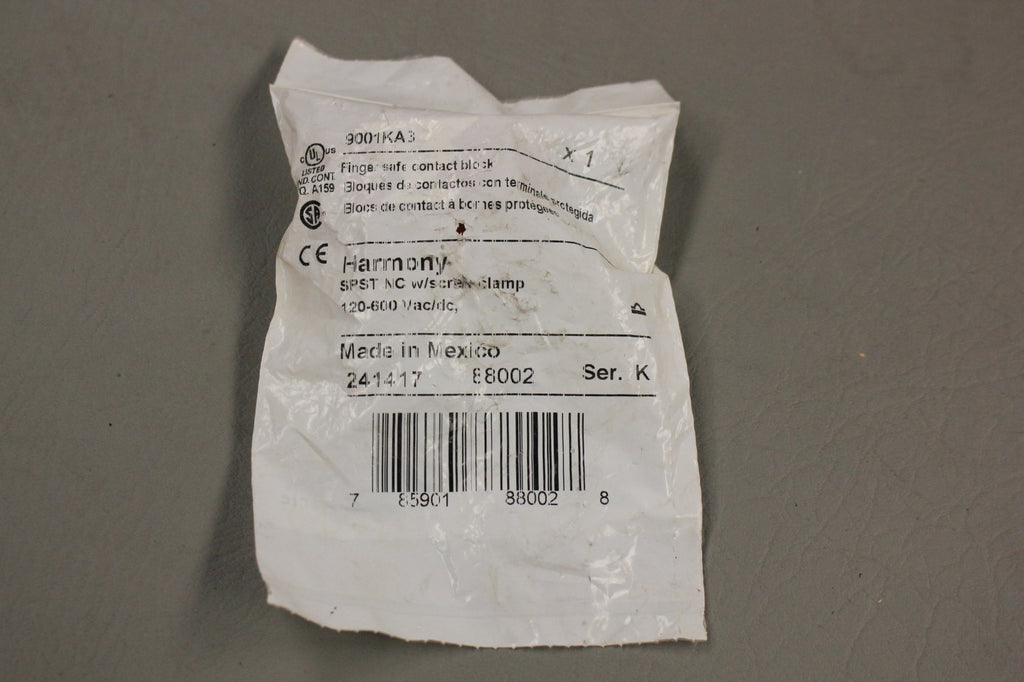 SCHNIEDER 9001KA3 FINGER SAFE CONTACT BLOCK