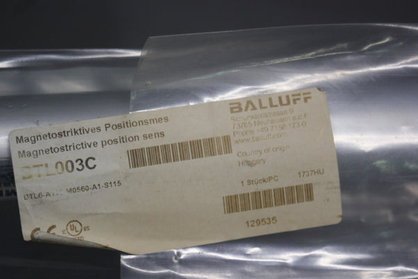 NEW BALLUFF MAGNETOSTRICTIVE POSITION SENSOR   BTL003C