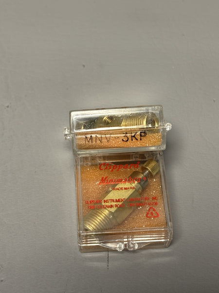 2- NEW Clippard Minimatic Needle Valve 1/8" Input with Knurled Knob (MNV-3KP)