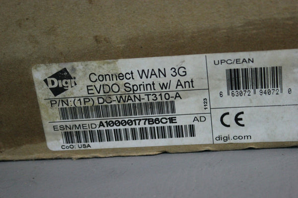 Digi Connect Wan 3G EVDO Sprint Radio Modem DC-WAN-T310-A