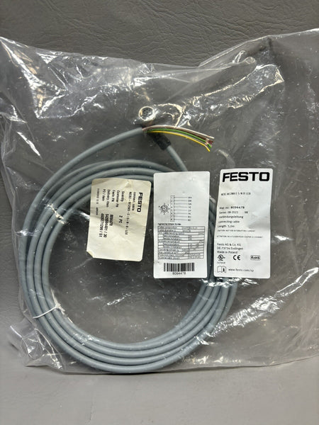 NEW FESTO NEBC-M12W8-E-5-N-B-LE8 / NEBCM12W8E5NBLE8 CONNECTING CABLE