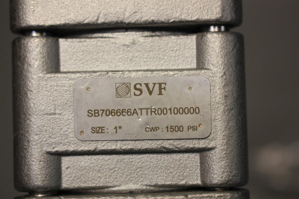 NEW SVF 1" 316L STAINLESS STEEL BALL VALVE  SB706666ATTR00100000