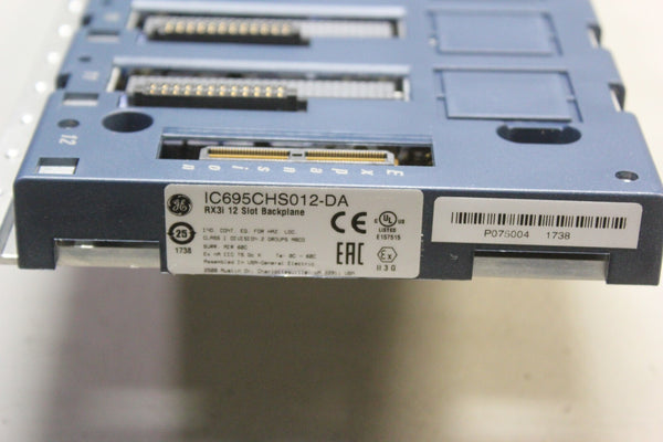GE RX3i 12 SLOT PLC BACKPLANE/RACK IC695CHS012-DA