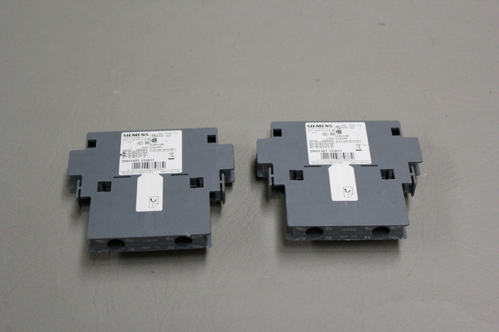 2- SIEMENS 3RH1921-1DA11 AUXILIARY SWITCH