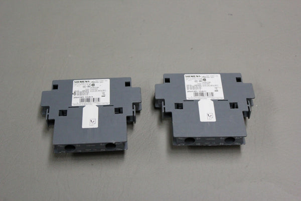 2- SIEMENS 3RH1921-1DA11 AUXILIARY SWITCH