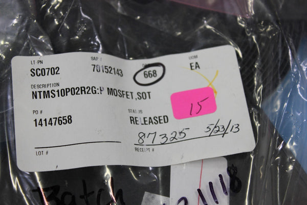 668 New ON Semi PCH 20V 8.8A 8-SOIC MOSFET NTMS10P02R2G