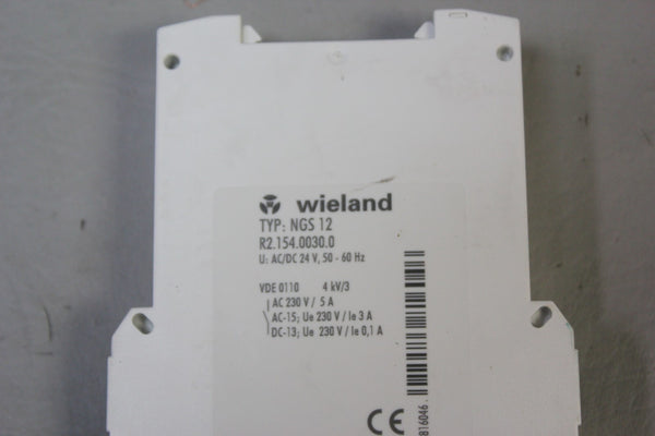 WIELAND COUPLING RELAY P/N: NGS 12