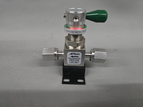 UNUSED APTECH STAINLESS DIAPHRAGM VALVE AP3625SM 2PW FV4 FV4 GR 3000 PSIG 207BAR