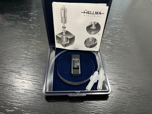 New Helma Flow Cell Quartz Light Path for Spectroscopy 0100-1225 QS 1.000