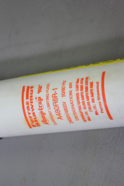 GOULD SHAWMUT 2400V/4800V AMPTRAP CURRENT LIMITING FUSE A480R6R-1