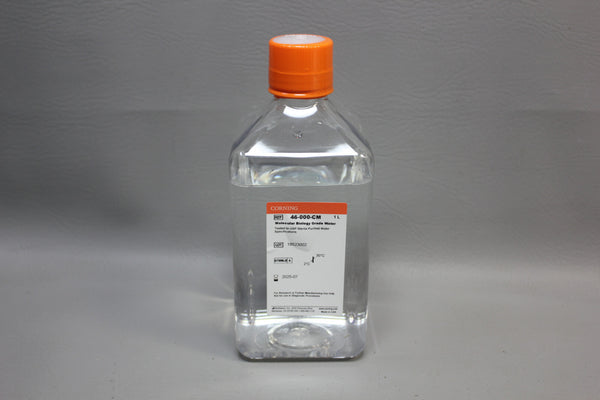 NEW 1L BOTTLE OF CORNING MOLECULAR BIOLOGY GRADE WATER 46-000-CM
