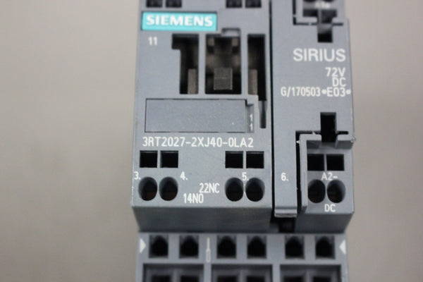 SIEMENS SIRIUS CIRCUIT BREAKER 3RT2027-2XJ40-0LA2