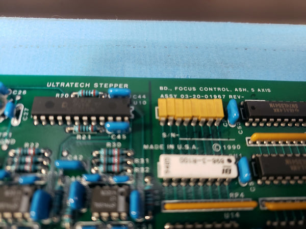 Ultratech Stepper VME Focus Control 03-20-00784 02 Rev B 03-20-01967 Rev C