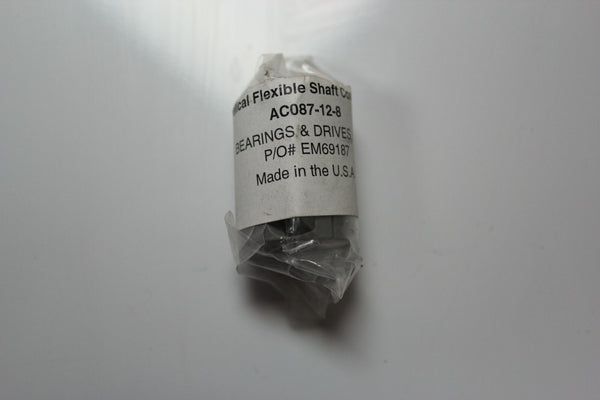 NEW HELICAL AC087-12-8 FLEXIBLE SHAFT COUPLING