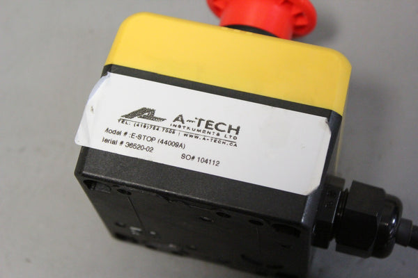 A-TECH TWIST TO RELEASE EMERGENCY STOP PUSHBUTTON  E-STOP (44009A)