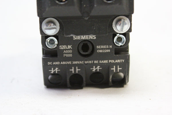 SIEMENS 52PT6G3AB PUSH BUTTON GREEN LED OIL TIGHT