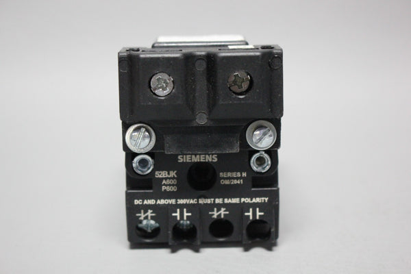 SIEMENS BLACK MAX PILOT LIGHT LAMP LED AMBER 52BT6EXA W/52BJK