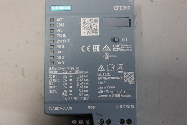SIEMENS EXTERNAL FUNCTION BOX 3VA9977-0UA10