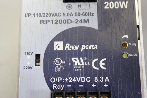 REIGN POWER AUTOMATION POWER SUPPLY RP1200D-24M