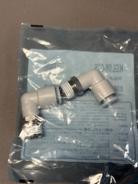 2- SMC KGL08-02S Male Elbow Tube Fitting Connector