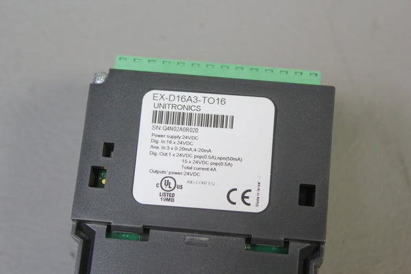 UNITRONICS I/O MODULE EX-D16A3-TO16
