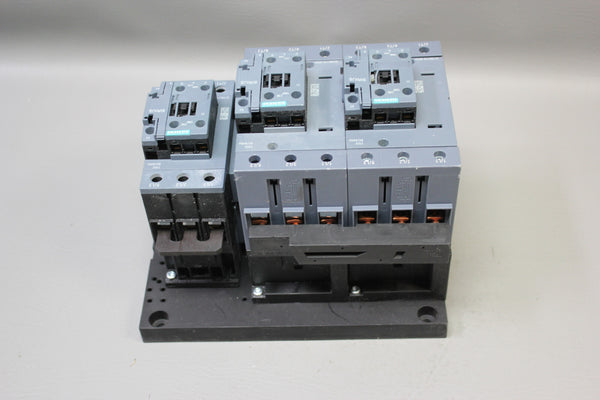 UNUSED SIEMENS STAR DELTA CONTACTOR ASSEMBLY 3RA2444-8XF32-1AG2
