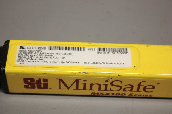 STI MINISAFE MS4300 LIGHT CURTAIN MS4324BX