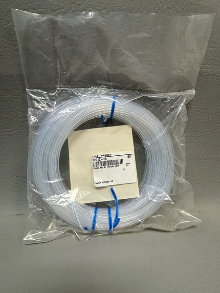 NEW IDEX COLE PARMER 02012-65 1509L Chromatography Tubing, Natural PFA, 1/8"