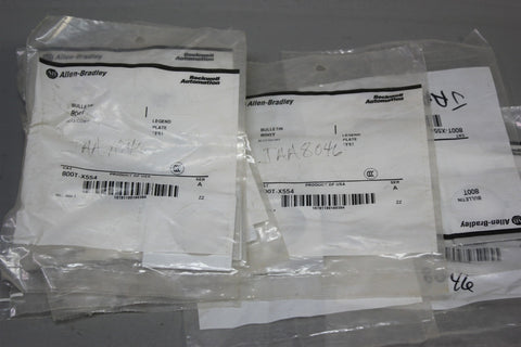 NEW LOT OF 10 ALLEN BRADLEY TEST LEGEND PLATES 800T-X554 A