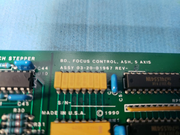 Ultratech Stepper VME Focus Control Board 03-20-00784 02 Rev A 03-20-01967 Rev B