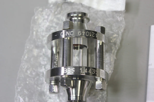 NEW BURKERT TRI-CLAMP SS DN10 LINE INSPECTION FULL VIEW SIGHT GLASS BBS-3F