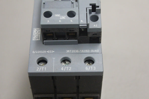 SIEMENS 3RT2036-1AV60-0UA0 POWER CONTACTOR