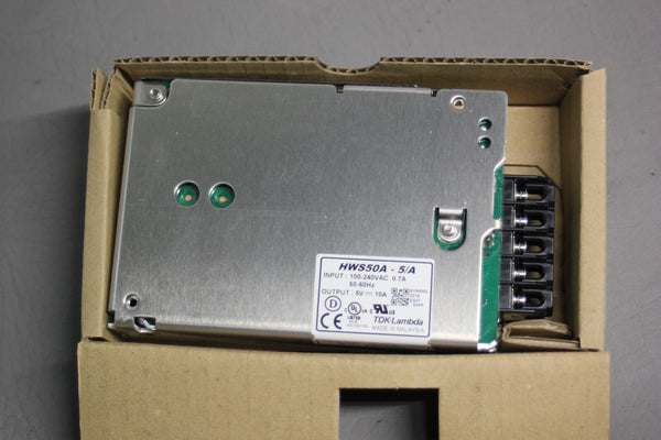 NEW TDK-LAMBDA AC/DC POWER SUPPLY HWS50A-5/A